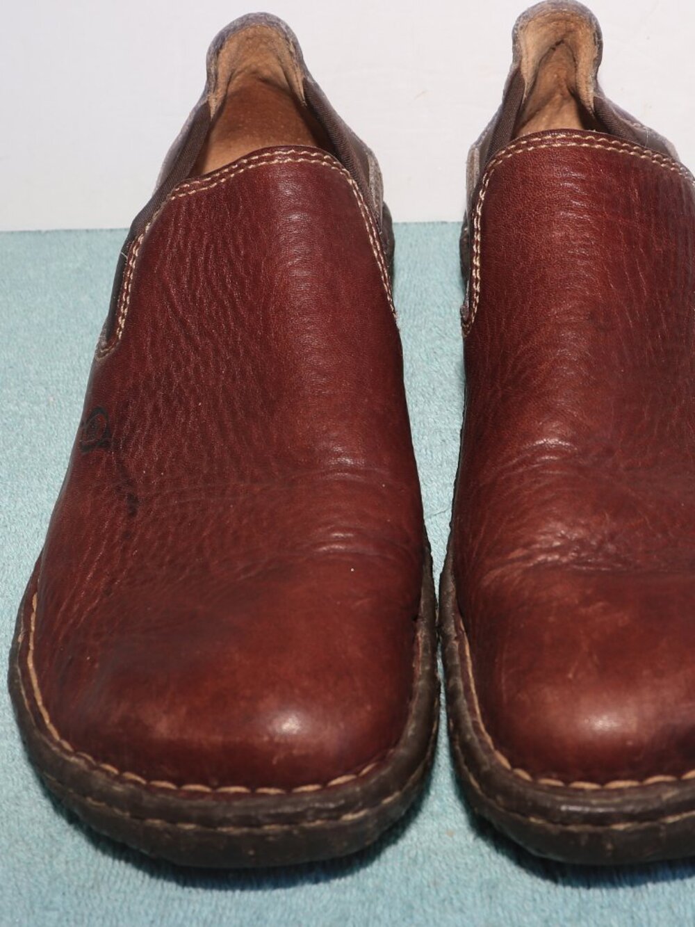 Born Shoes Womens 7.5 M Fine Tree Slip On Chelsea Loafer W6810 Brown Leather